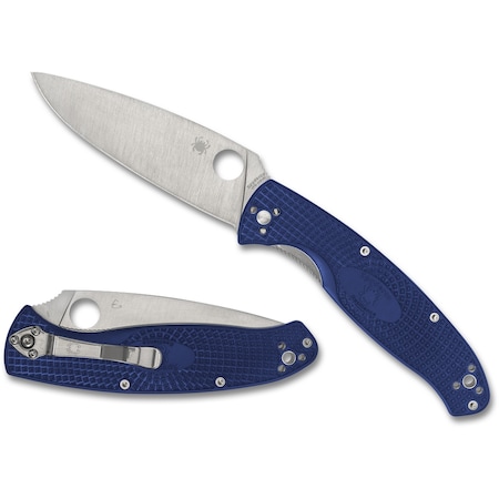 Spyderco 2024 Spyderco Reveal 8 Resilience, Lightweight Blue, Cpm S35Vn Plain SPY-C142PBL
